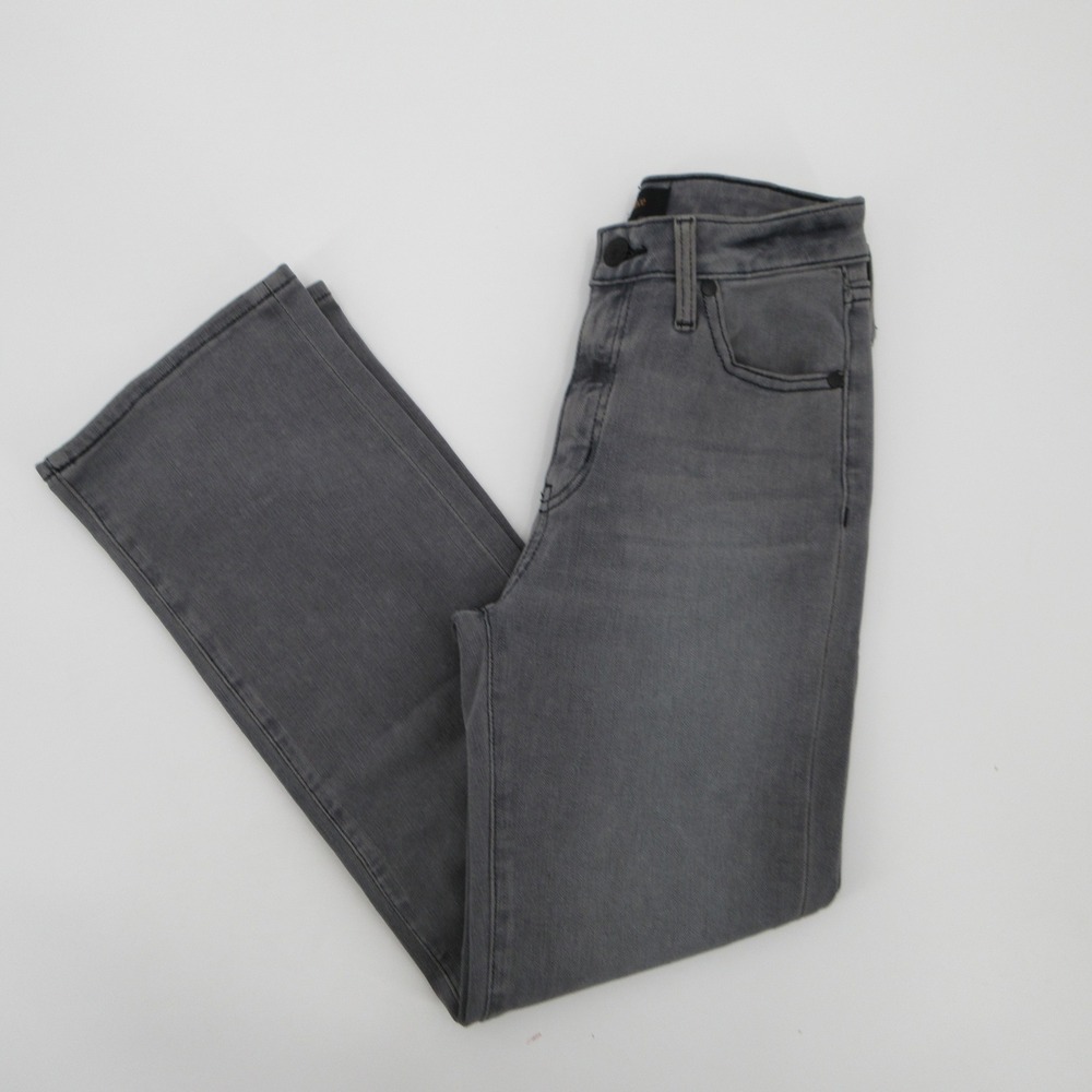 Quince Womens High Rise Straight Leg Organic Cotton Gray Jeans Size 24